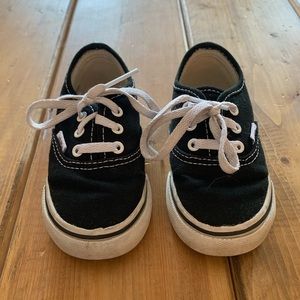 Black Vans - Toddler size 6